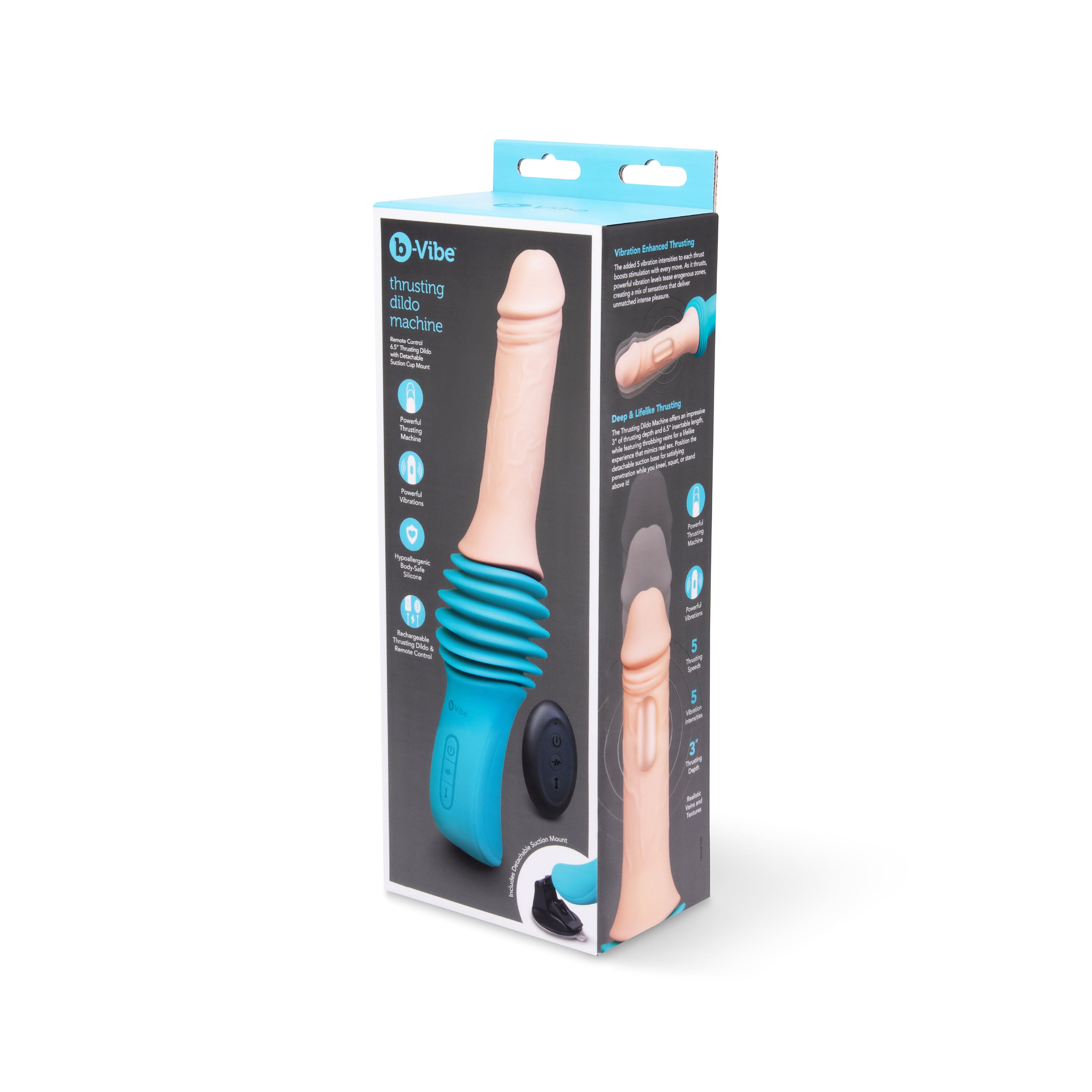 b-Vibe Realistic Thrusting Dildo Machine