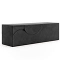 Aria XL Flip Chaise 22 Inch Wide - Convertible XL Sex Chair and Bed Bench, Black
