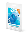 FLEX RING DRIP - SILICONE COCK RING - BLUE