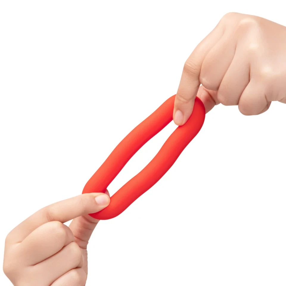 FLEX RING BULK - SILICONE COCK RING - RED
