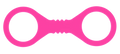Small Hot Pink Silicone Cuffs