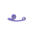 SVibe Snail CURVE vibrator, periwinkle