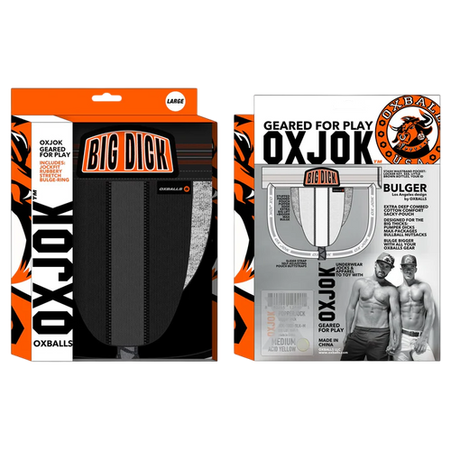 BULGER, the big pouch jock, BLACK IRON, SMALL
