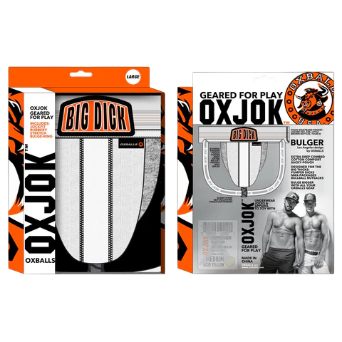 BULGER, the big pouch jock, WHITE SNOW, XX-LARGE