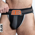 BULGER, the big pouch jock, BLACK IRON, SMALL