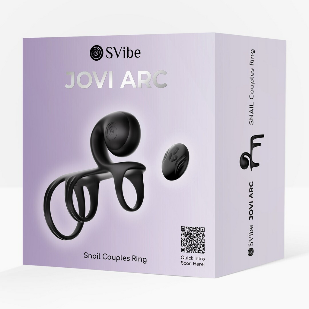 SVibe Snail JOVI Arc Couples Ring, noir haze
