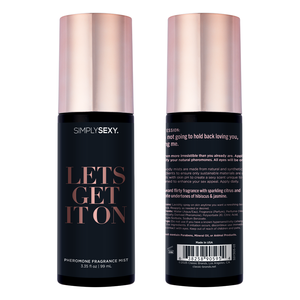 SIMPLY SEXY PHEROMONE BODY MIST - LET'S GET IT ON - 3.35 floz | 99mL