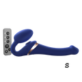 MULTI ORGASM BENDABLE STRAP-ON - S - NIGHT BLUE